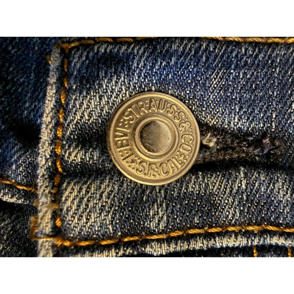 Levis 527 Slim Bootcut Jeans Mens 36x36 Blue Red Tab Stretch Denim